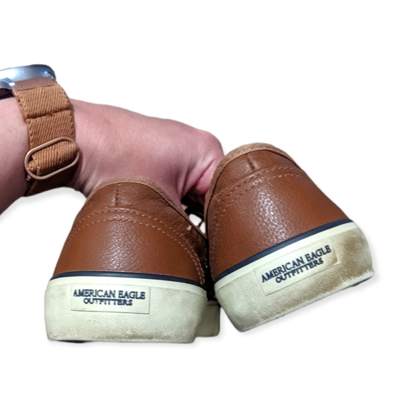 Brown Leather Sneakers AEO - Picture 3 of 5